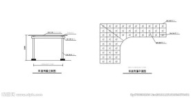车道雨蓬示意图
