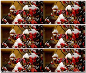 大雪中的同心锁