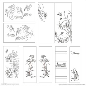 喷砂 刻绘 雕刻 沙花 暗花