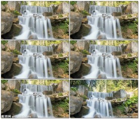 5倍速镜头下的瀑布