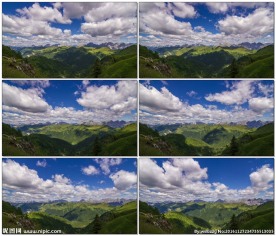 阿尔卑斯山脉的云