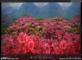 红 山 LED 动态 背景素材