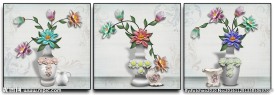浮雕画花瓶无框画