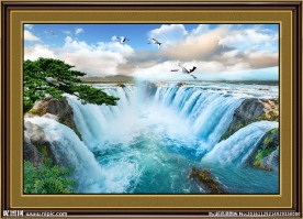 风景画流水