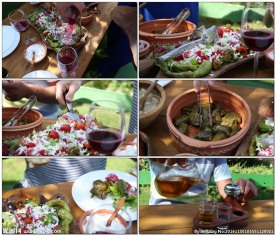 在户外的野餐派对