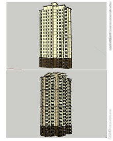 高层建筑草图大师SU模型