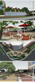 售楼处景观建筑草图大师SU模型