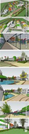 幼儿园方案建筑草图大师SU模型