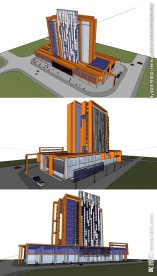 商场办公楼建筑草图大师SU模型