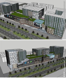 商业商场建筑草图大师SU模型