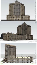 新古典风格商业办公楼模型