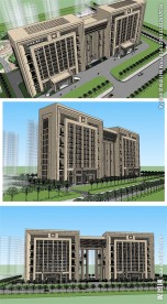 政府办公楼建筑草图大师SU模型