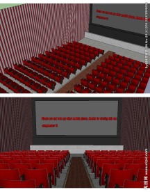 电影放映场草图SU模型模型