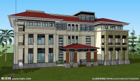 别墅建筑草图大师SU模