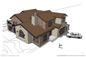 别墅建筑草图大师SU模型