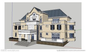 别墅建筑草图大师SU模型