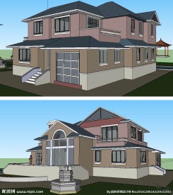 别墅建筑草图大师SU模型