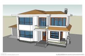 别墅建筑草图大师SU模型