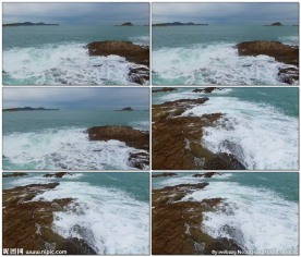 实拍海景海浪高清视频