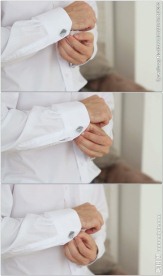 男士穿衬衫整理袖口