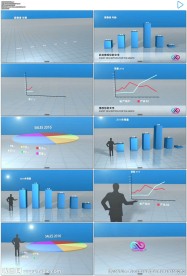 3D空间数据图表三维统计图