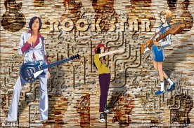 卡通音乐人物背景