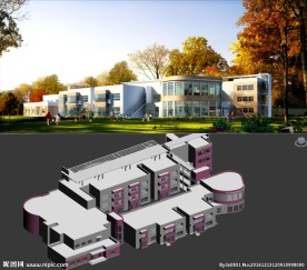 幼儿园单体模型