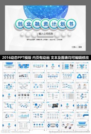 动态PPT计划融资汇报商务科技