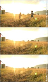 黑人小孩踢足球