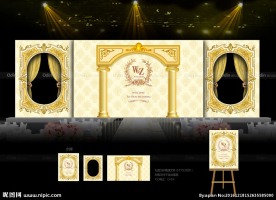 香槟金婚礼背景