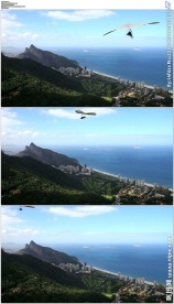 在里约热内卢滑翔飞行
