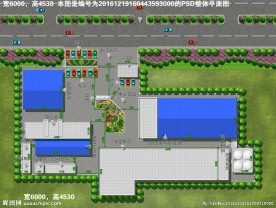 厂区规划绿化平面图