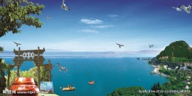 湖光山色 海岸 风景