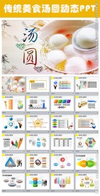 传统美食文化汤圆动态PPT模板