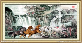 山水国画大展鸿图