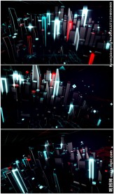 炫酷动感城市音乐动态背景视频