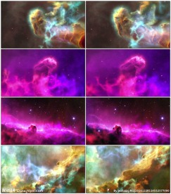 穿梭宇宙星云美景