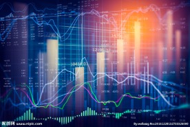 证券股票市场曲线概念图