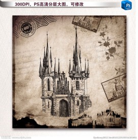 欧美素描画复古画图片