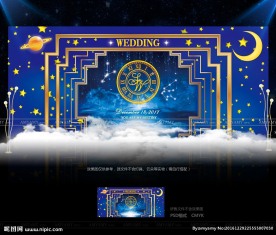 星空婚礼背景