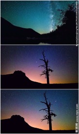 银河星空延时景观