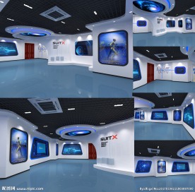 企业展厅设计效果图