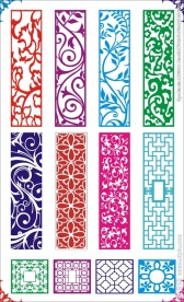 雕花 移门图案 屏风