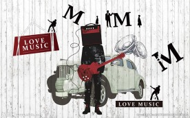 酒吧请把KTV背景墙