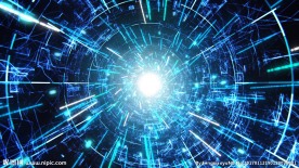 科幻电子隧道背景特效素材