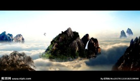 沧海一声笑 苍山 云海