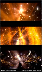 超炫金色粒子星河