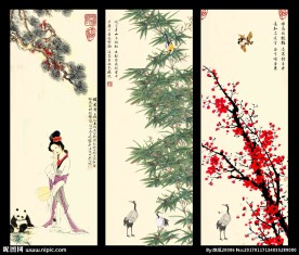 岁寒三友 松竹梅