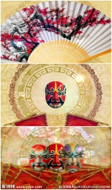 中国风京剧脸谱