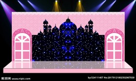 结婚婚庆舞台活动背景